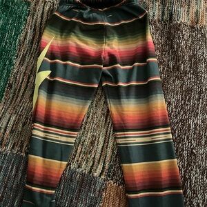 Striped Aviator National serape sweatpants, size m